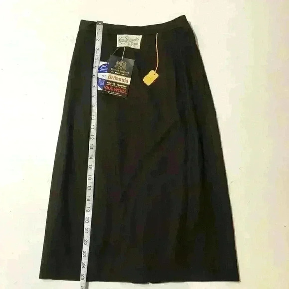NWT Vintage Britannia 40s 50s 60s Doeskin Flannel Wool Pencil Skirt 22” Waist - Picture 5 of 7